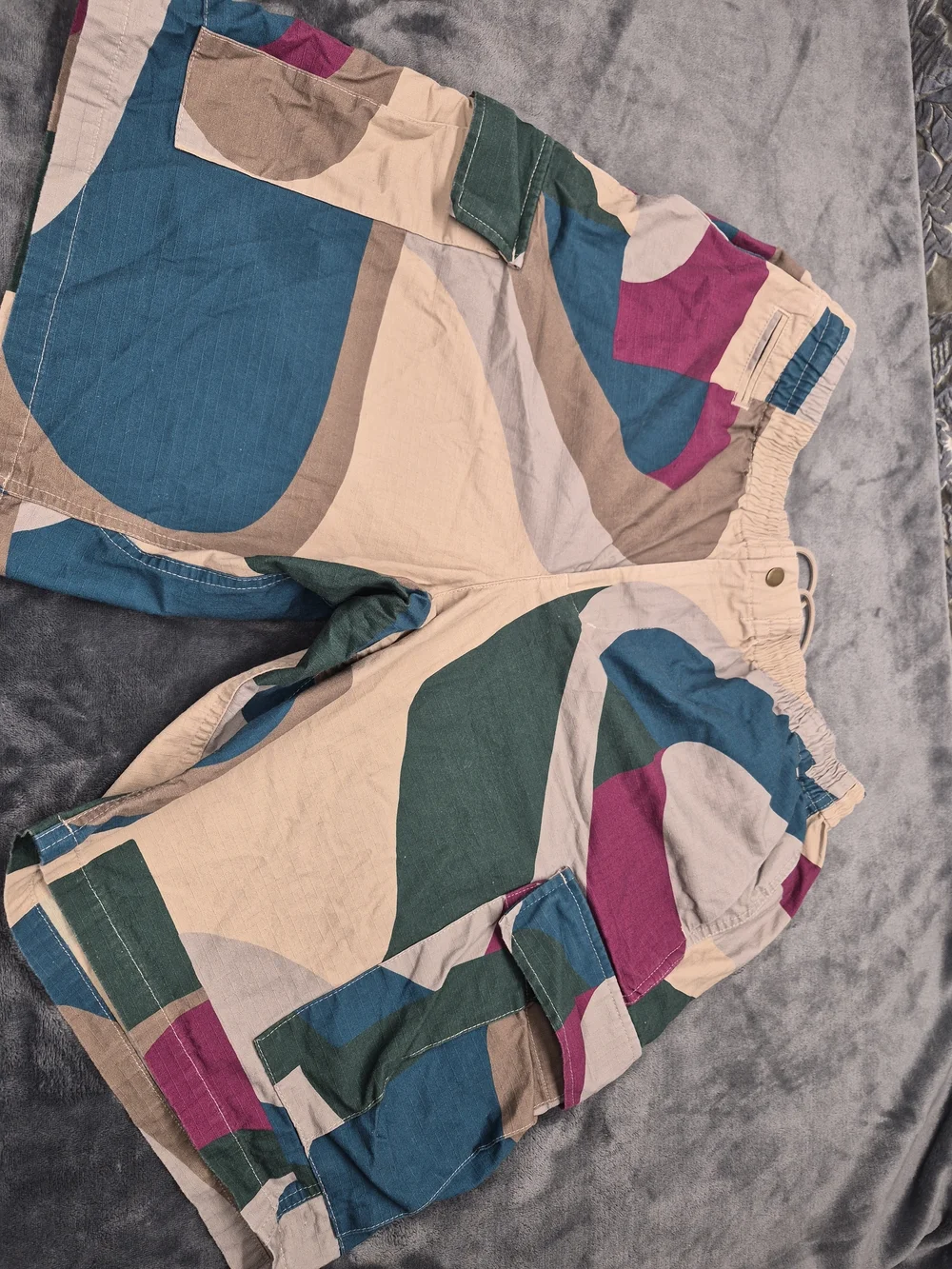 Parra The Wall Camo Short In The Sand Colorway XXL Abstract Geometric